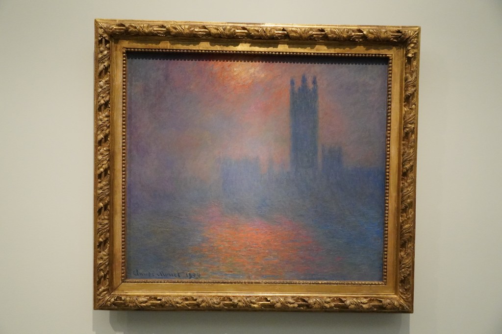 Impressionist painting at the galleries of Louvre Abu Dhabi.