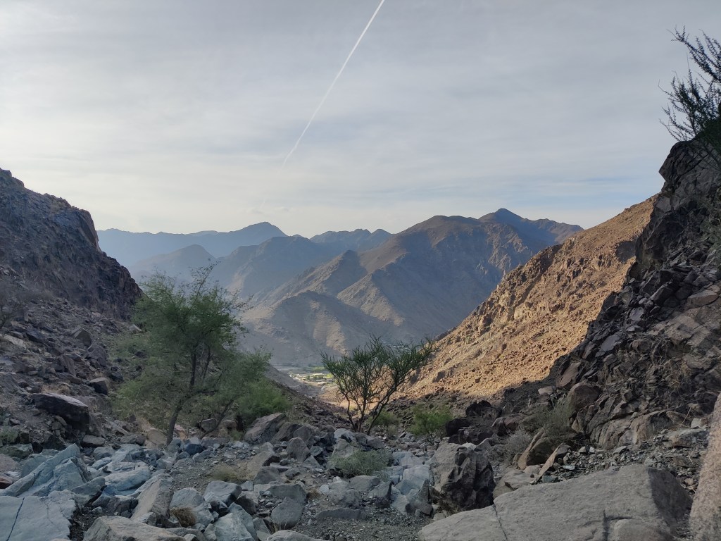 Wadi Saham in Fujairah offers a rocky ascent.