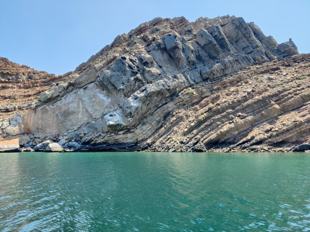 A rock shaped like a turtle in Musandam, Oman.