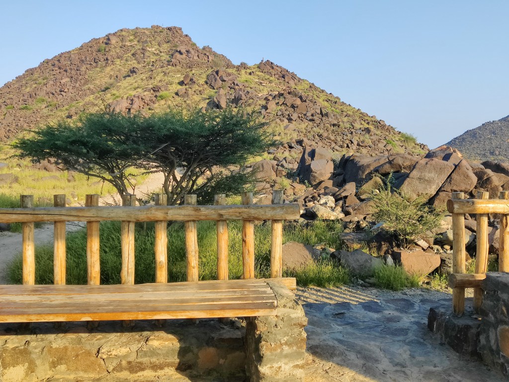The hiking trail at Khorfakkan.