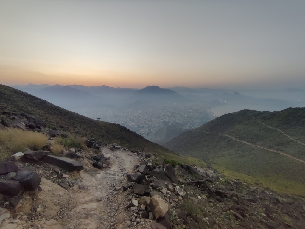 After sunset at the hiking trail.