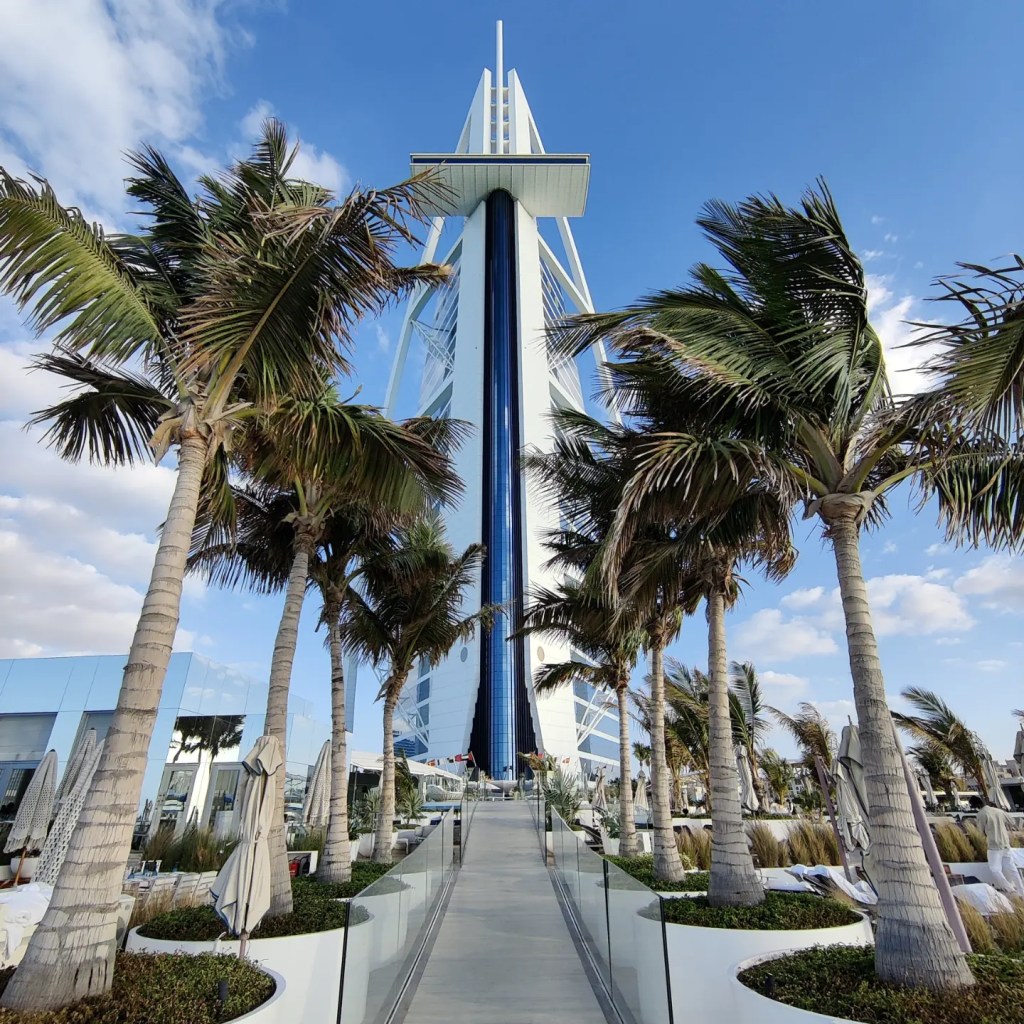The terrace at Burj al Arab